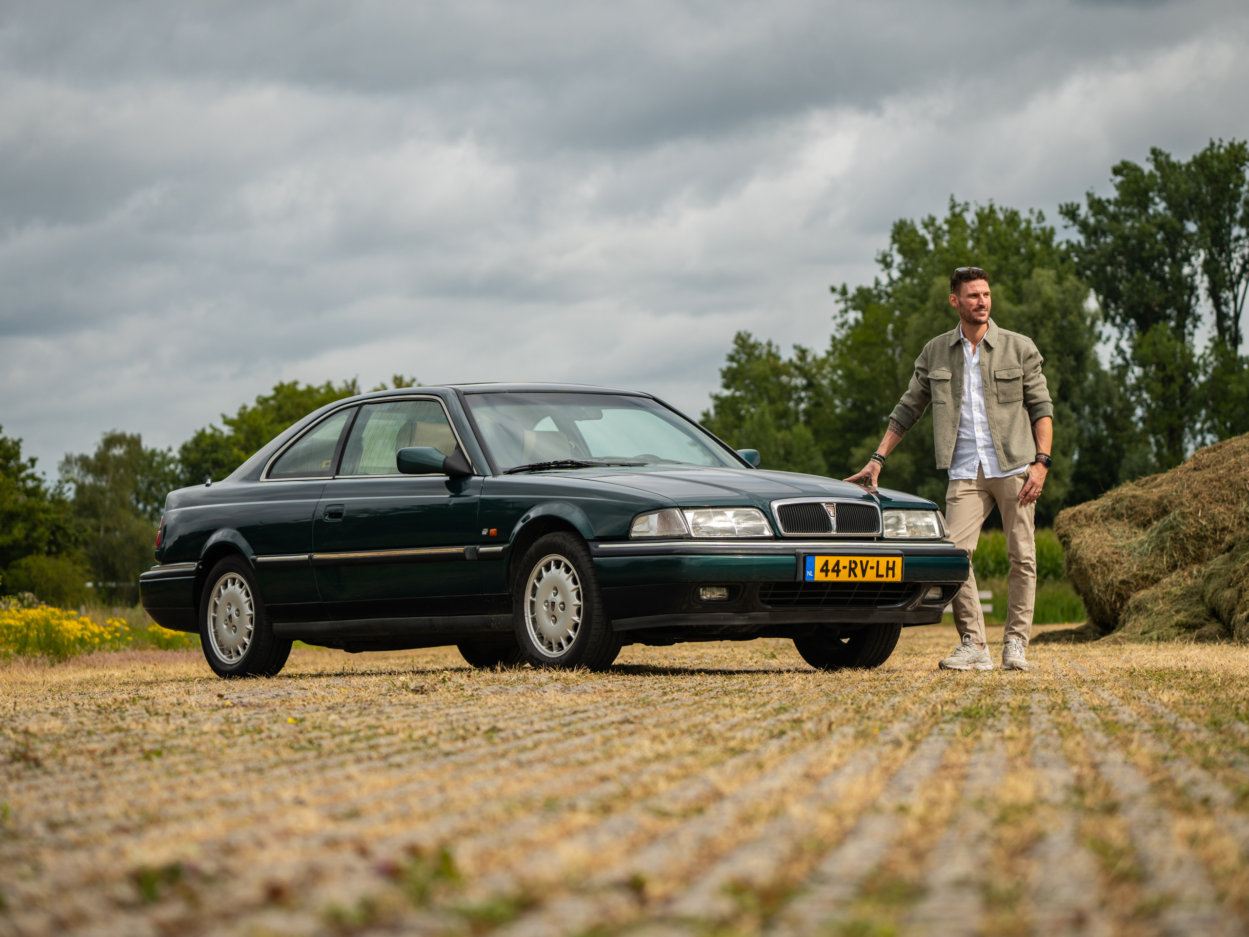 De oude Rover van Vincent heeft oerdegelijke techniek, toch zei hij ineens 'poef'