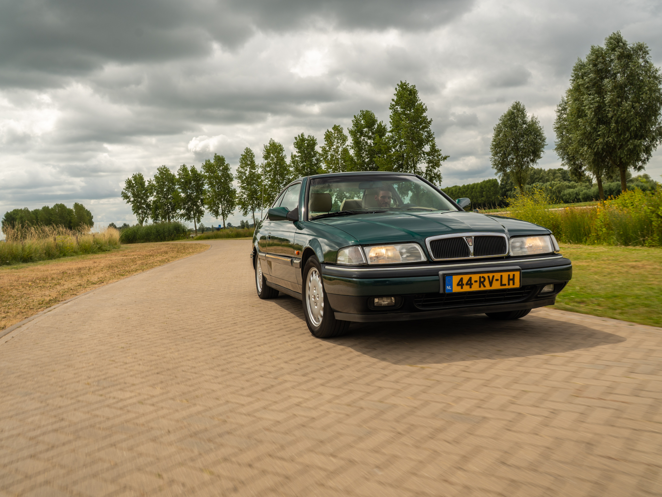 De oude Rover van Vincent heeft oerdegelijke techniek, toch zei hij ineens 'poef'
