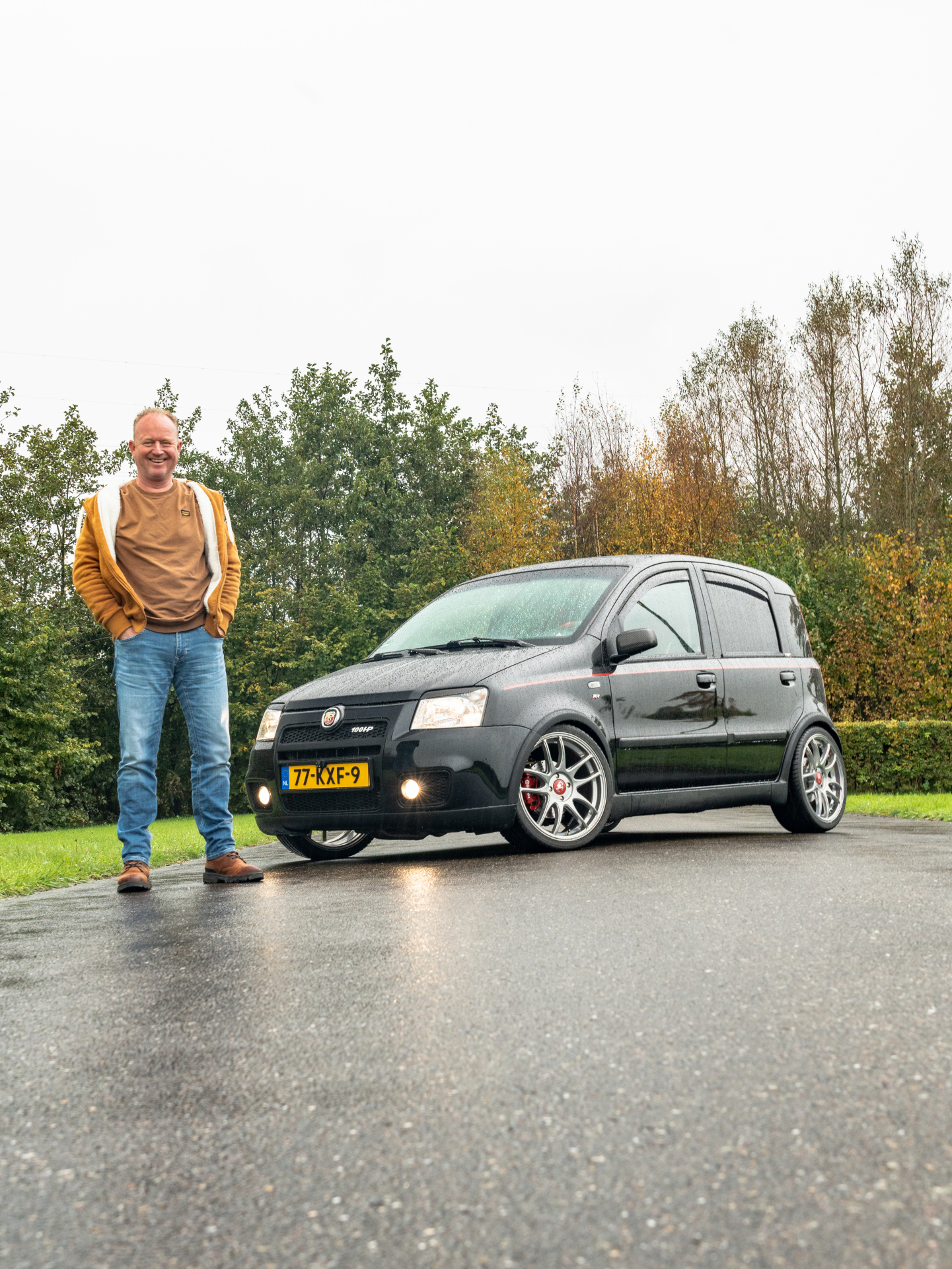 Willem over zijn Fiat Panda 100 HP: 'De motor heb ik de Ferrari-behandeling gegeven.'