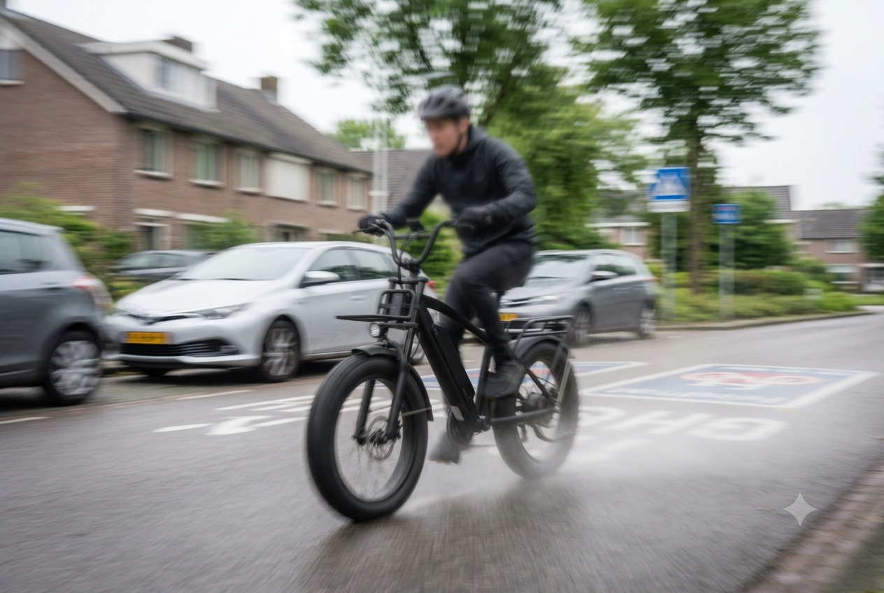 Politie schrikt zich een hoedje: 11-jarige komt met 58 km/h op fatbike voorbij razen