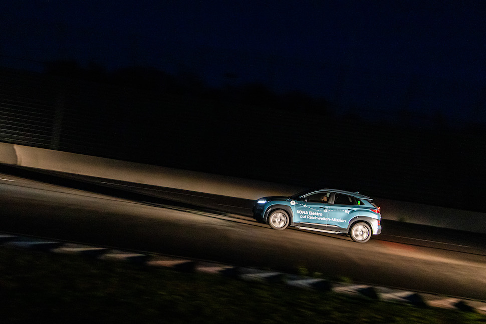 Nee! De Hyundai Kona Electric haalt geen bereik van 1000 km