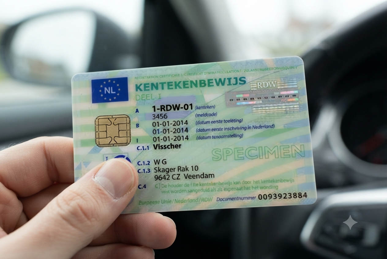 Je kentekenbewijs verdwijnt straks uit je portemonnee, dit komt ervoor in de plaats