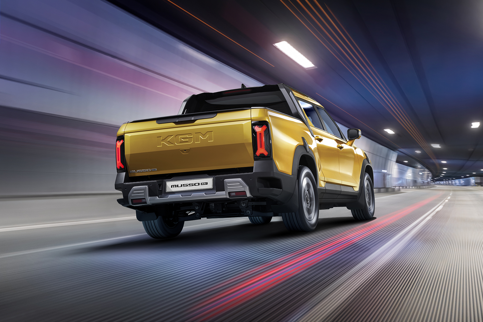 KGM Musso EV: elektrische pick-up met getemde Mad Max uitstraling