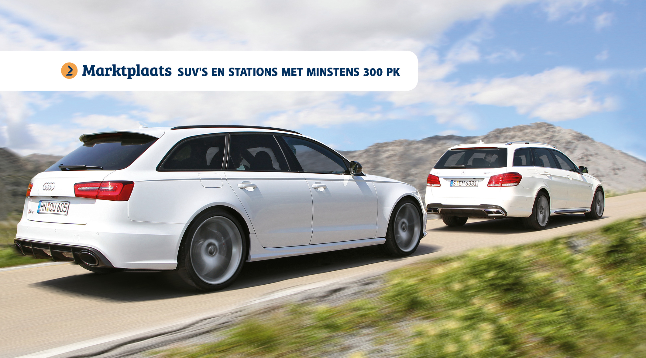 Marktplaats: SUV's en stationwagons met minstens 300 pk