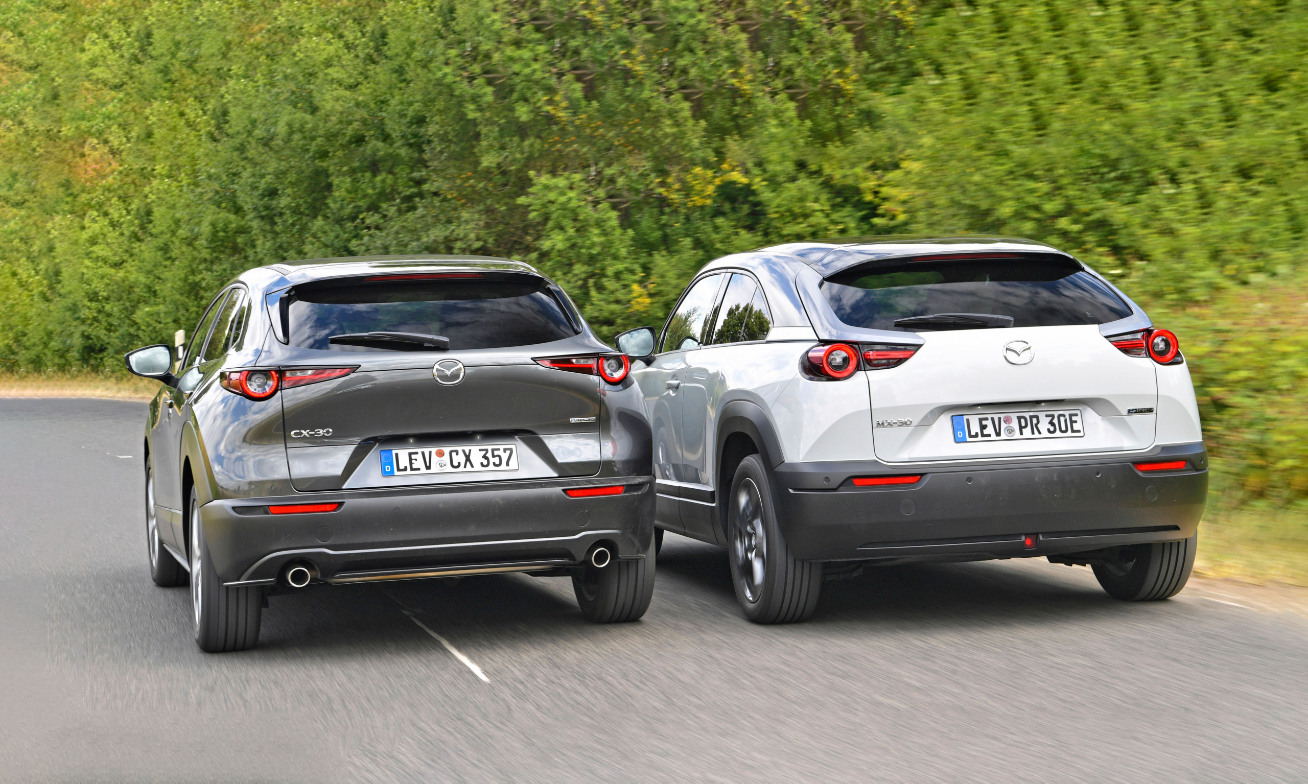 Benzine vs. elektrisch: test Mazda CX-30 - Mazda MX-30