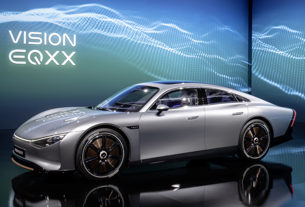 Alleen een pinguïn is aerodynamischer dan deze Mercedes Vision EQXX