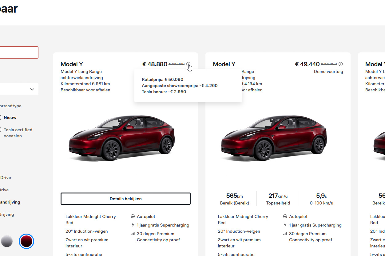 Tesla geeft 3x korting om jou in een oude Model Y te krijgen