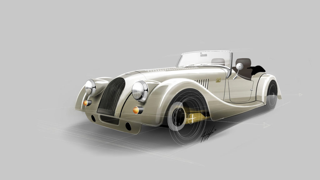 Waarom de Morgan Plus 4 70th Anniversary Edition een goudkleurig chassis heeft?