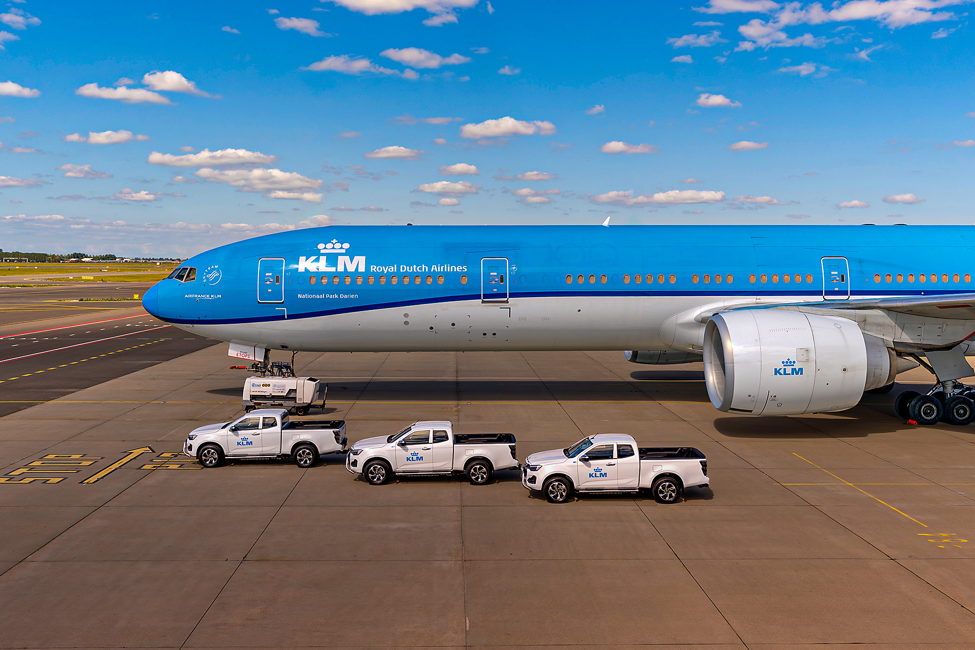 Ook voor zwaar werk legt diesel het loodje op Schiphol