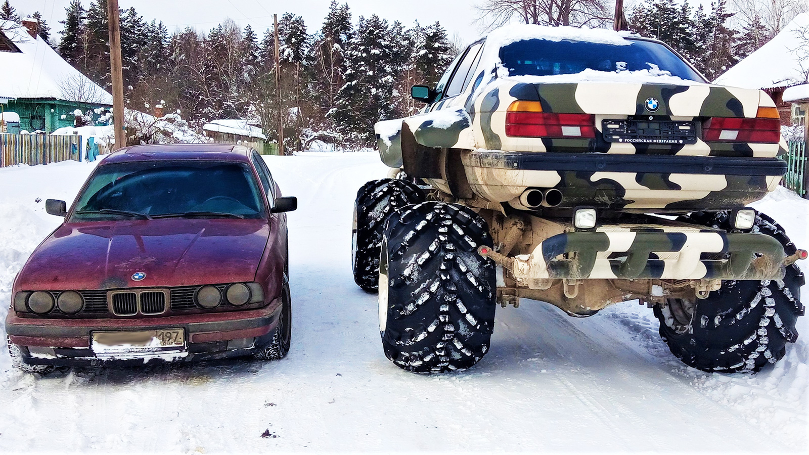 Deze BMW 750i-monstertruck kun je huren!