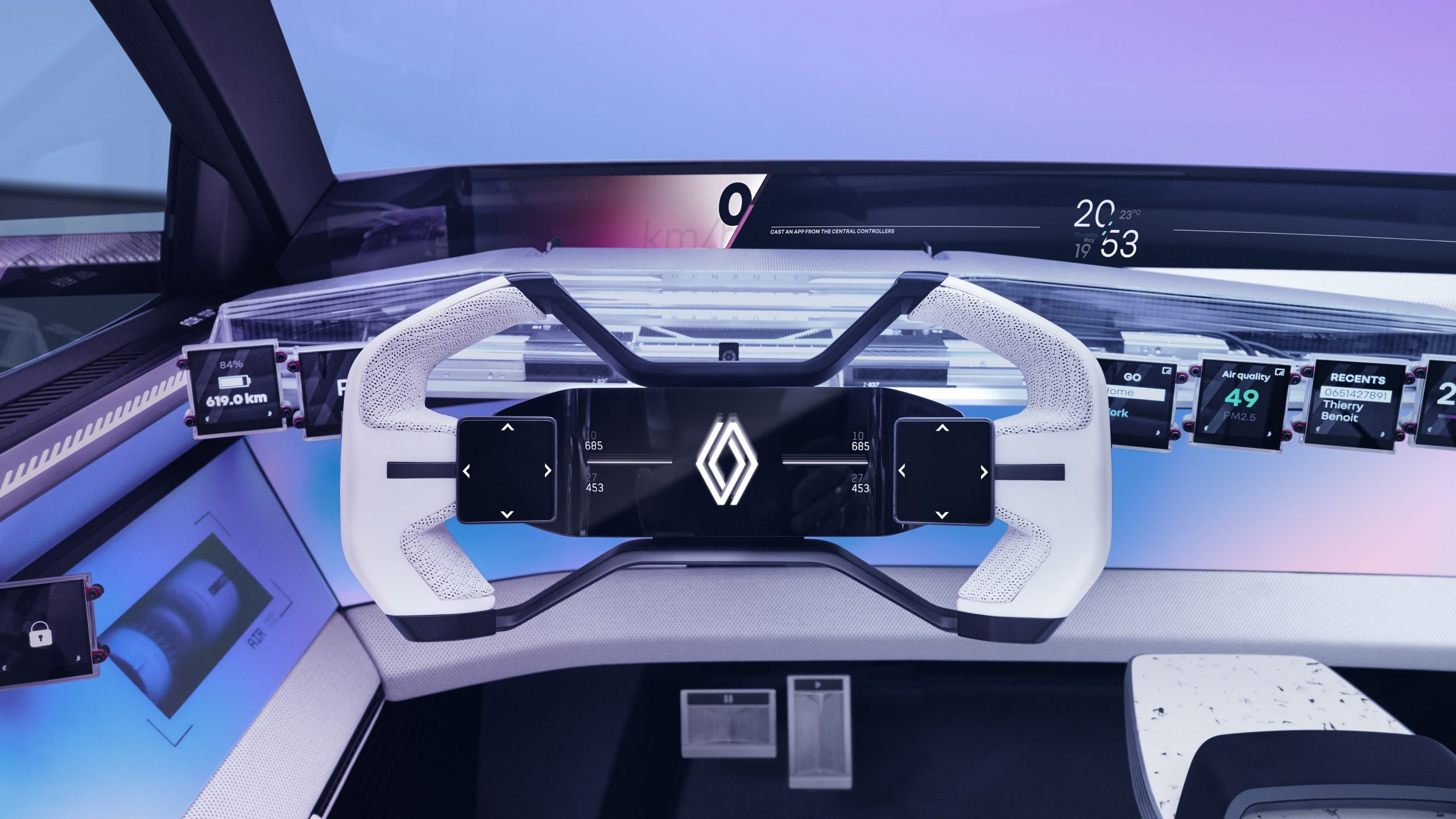 In de Renault Scenic Vision zit je op melkflessen, waterleidingen en Airbus-restjes