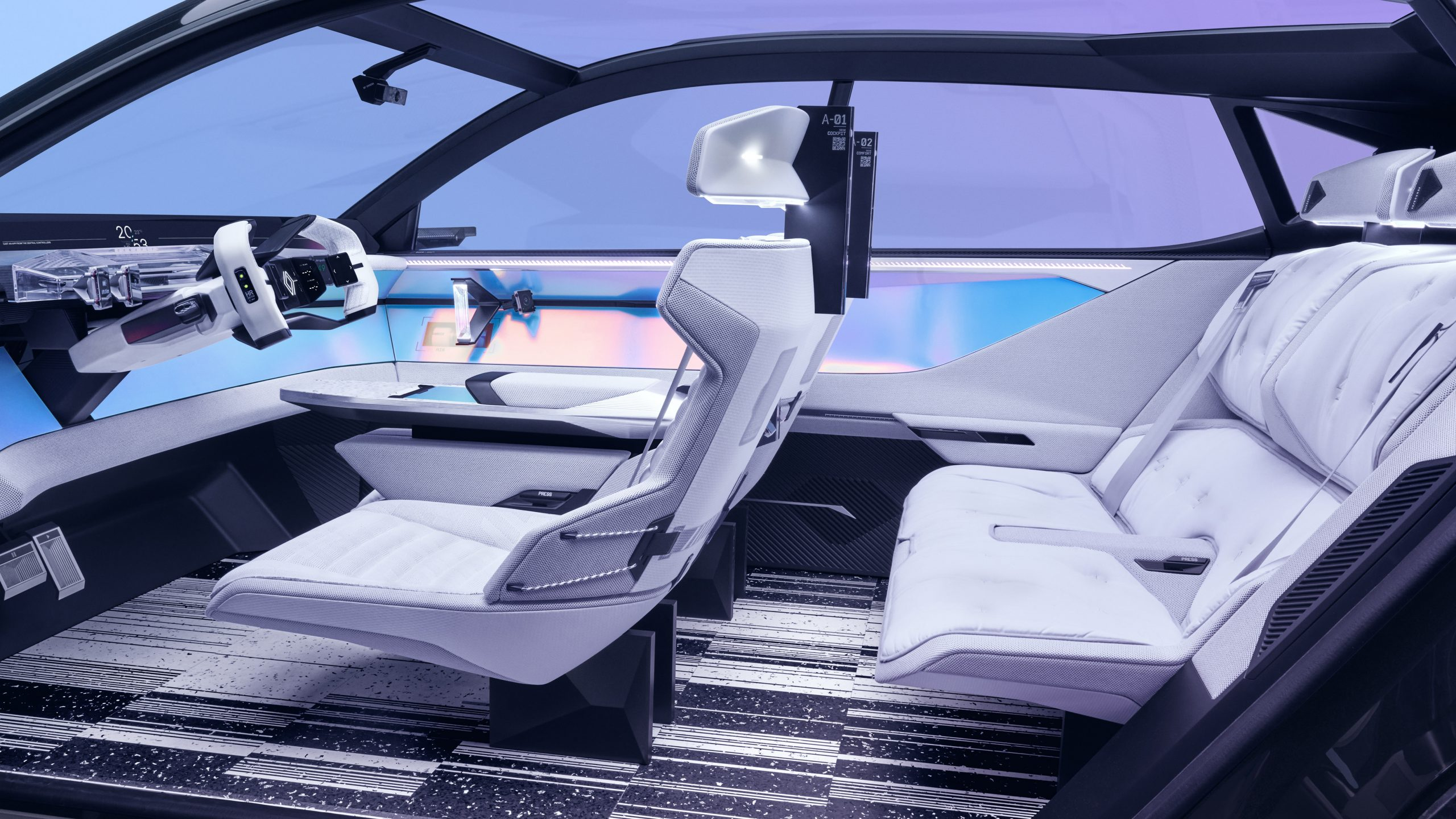 In de Renault Scenic Vision zit je op melkflessen, waterleidingen en Airbus-restjes