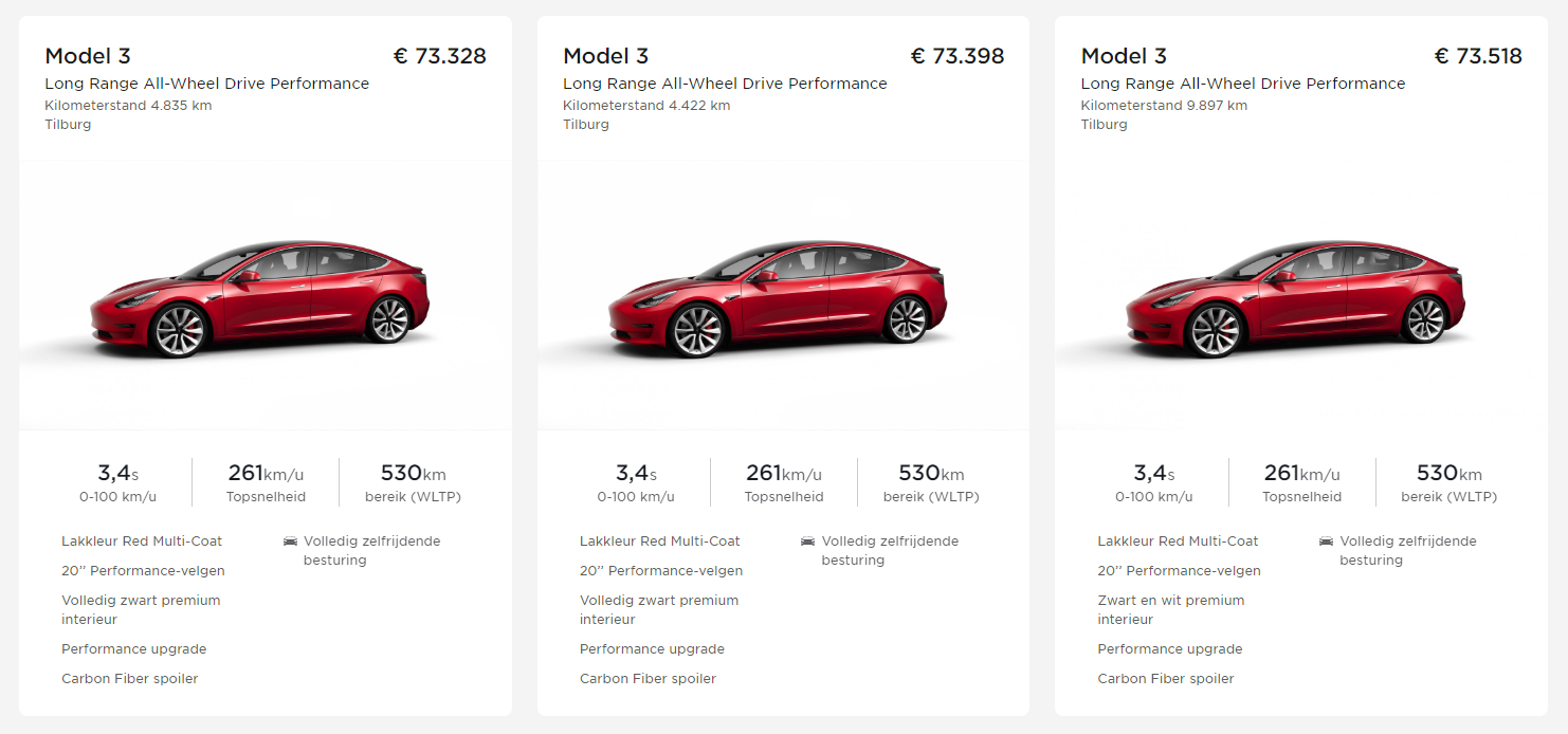 Goed nieuws: er zijn nog Tesla’s met 4 procent bijtelling