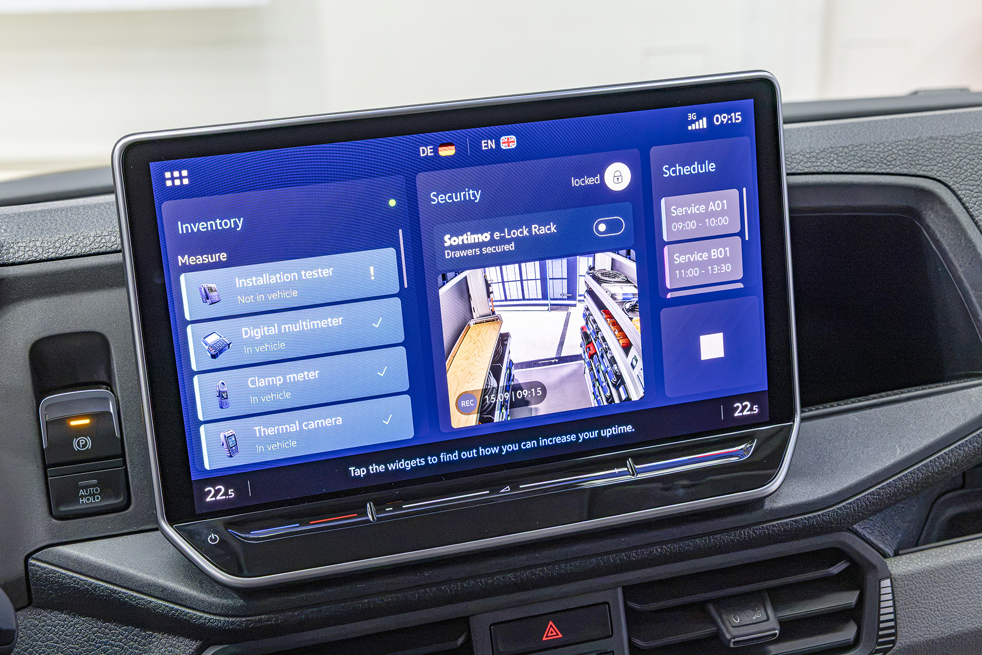 Deze Volkswagen Crafter weet straks zelf welke spullen in de laadruimte ontbreken