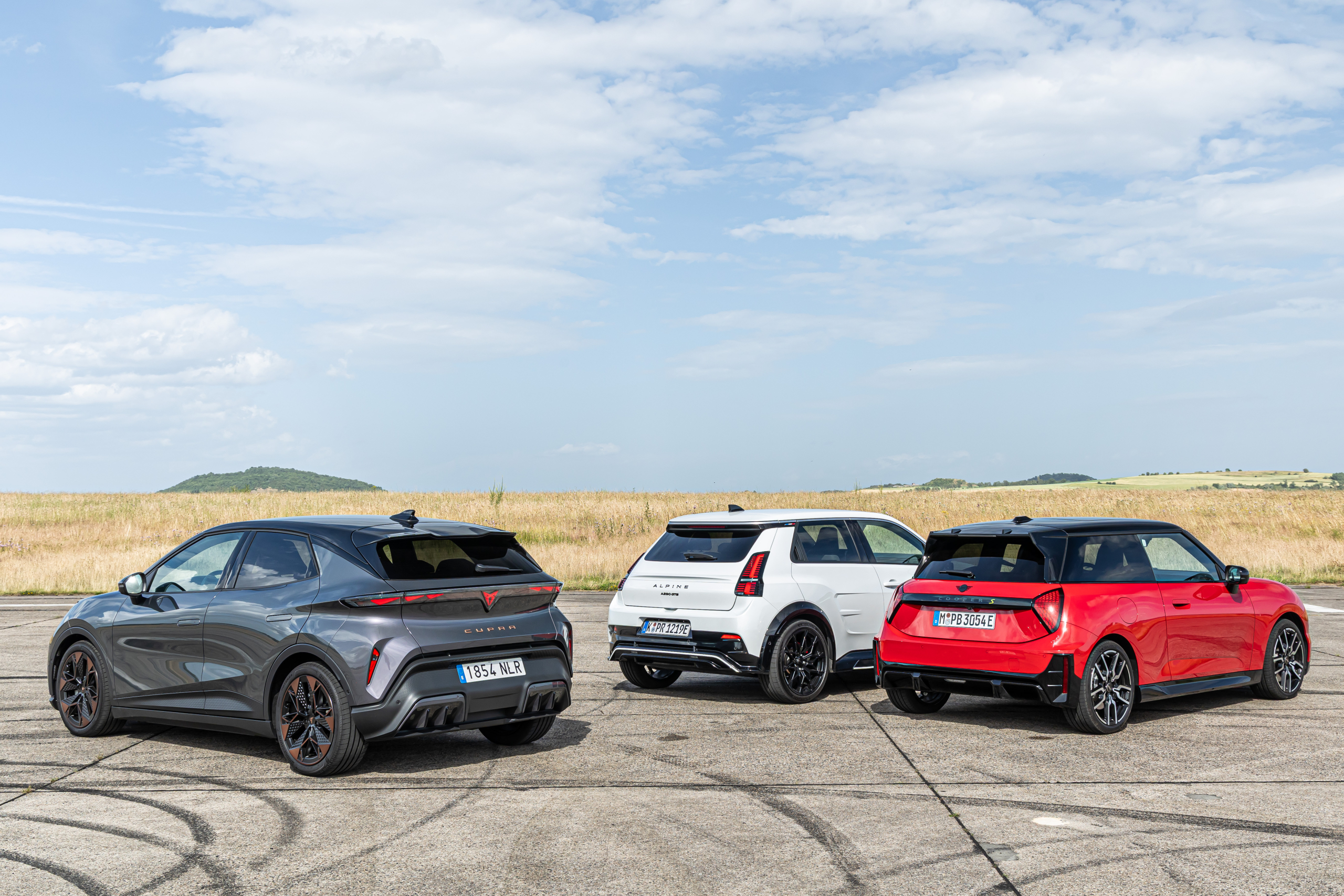 TEST elektrische hot hatches: de Alpine A290, Cupra Raval en Mini Cooper SE sprinten als een 911